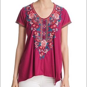 Johnny Was Annaliese Embroidered Top